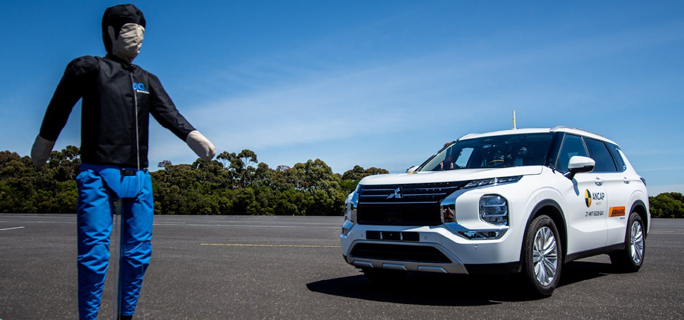 Mitsubishi Outlander Mitsubishi Outlander during ANCAP testing