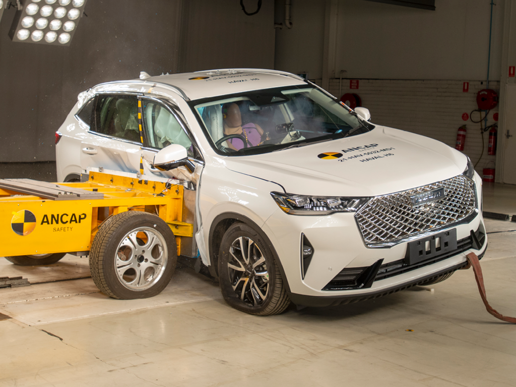 Haval H6 undergoing ANCAP testing