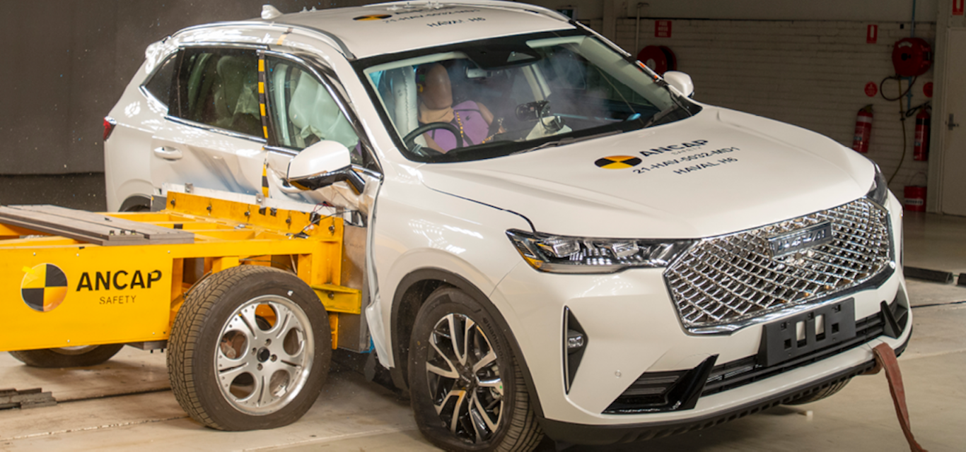 Haval H6 undergoing ANCAP testing