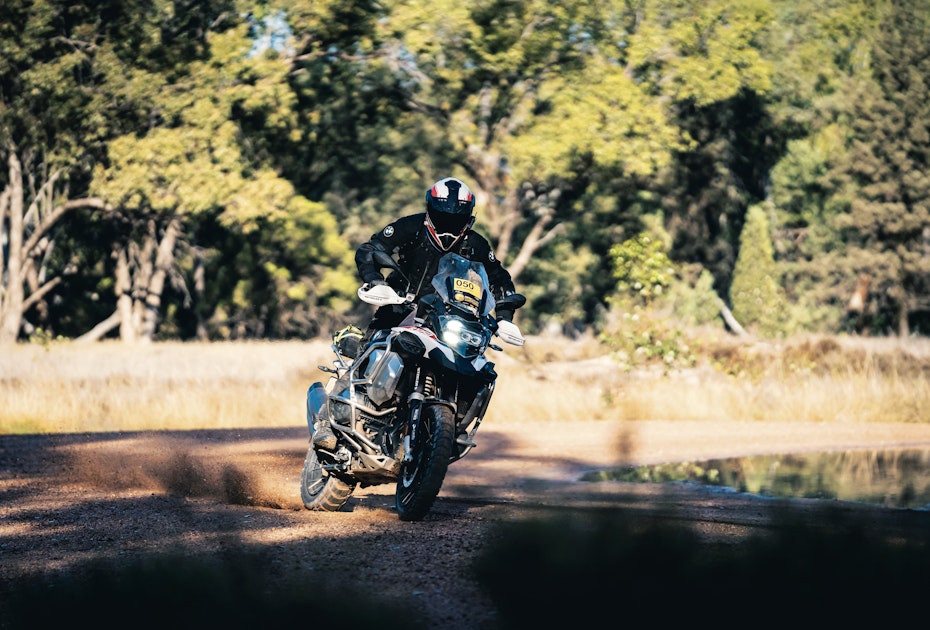 motorbike on dirt road