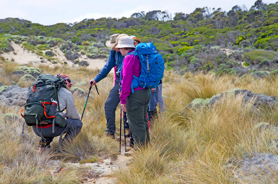 hikers resting