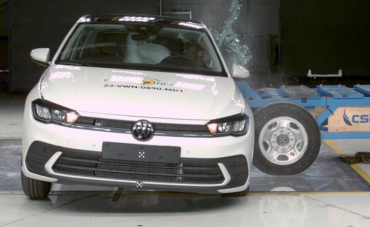 ANCAP Safety testing of the Volkswagen Polo