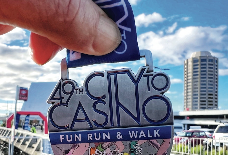 RACT City to Casino finishing medal