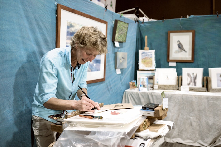 person painting