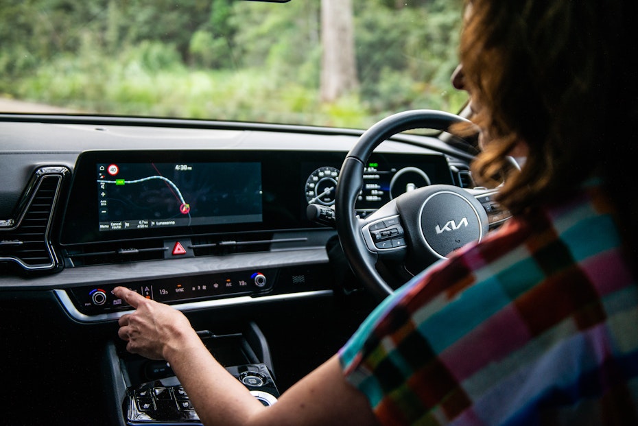 Interior of Kia Sportage