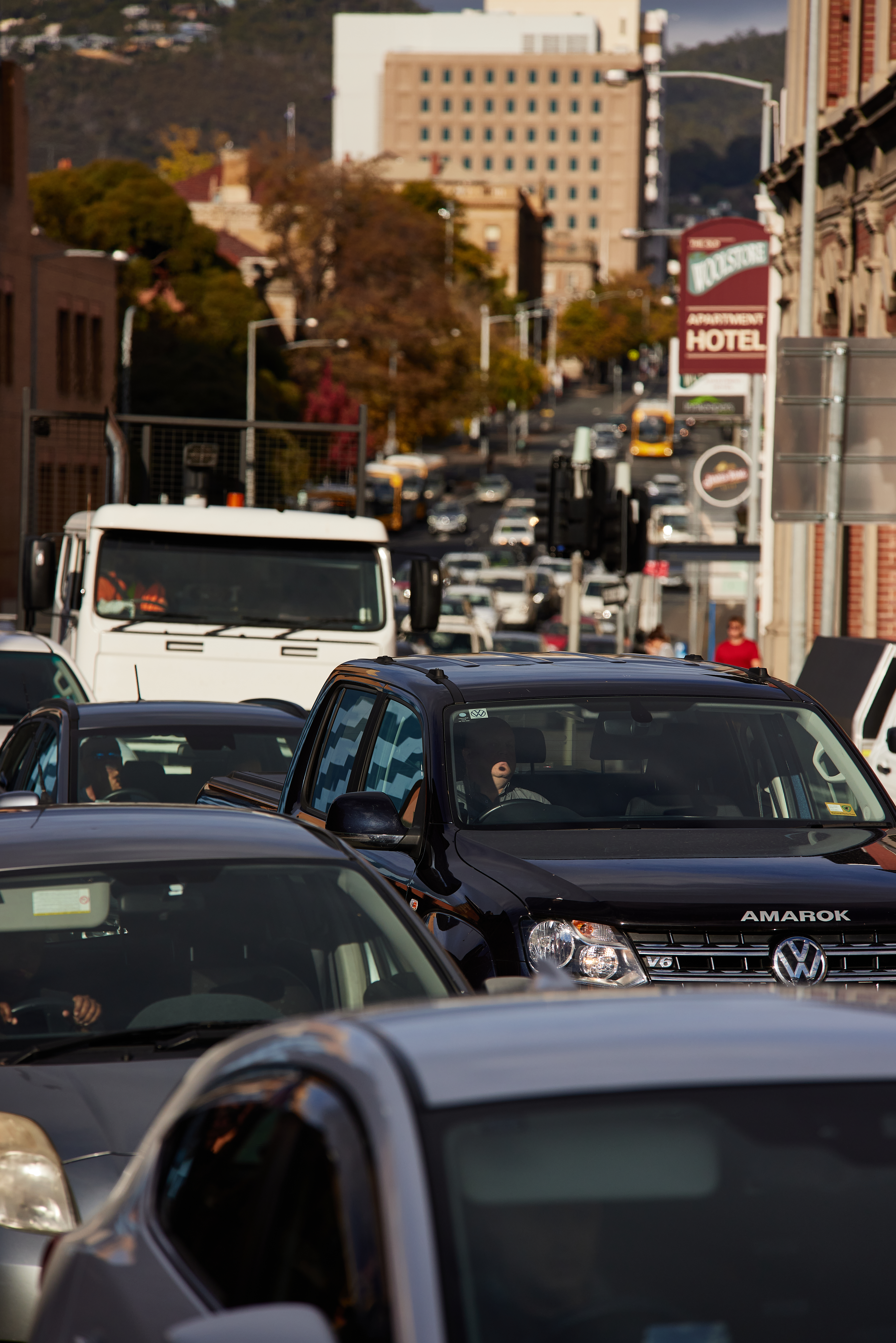 Hobart traffic Macquarie Street 2