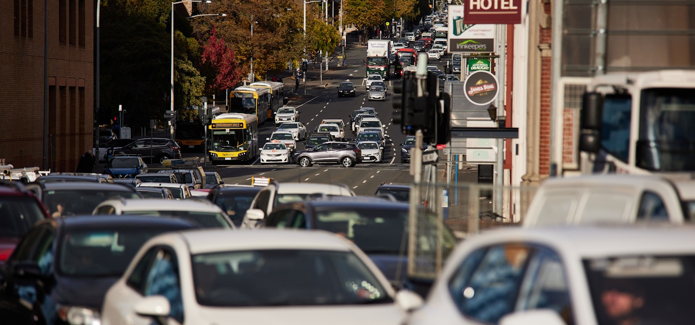 Hobart city traffic