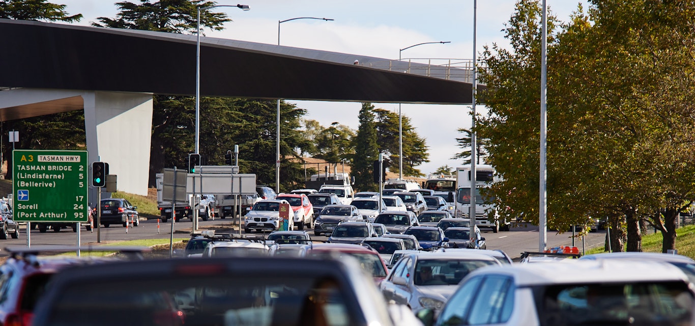 cars on tasman highway