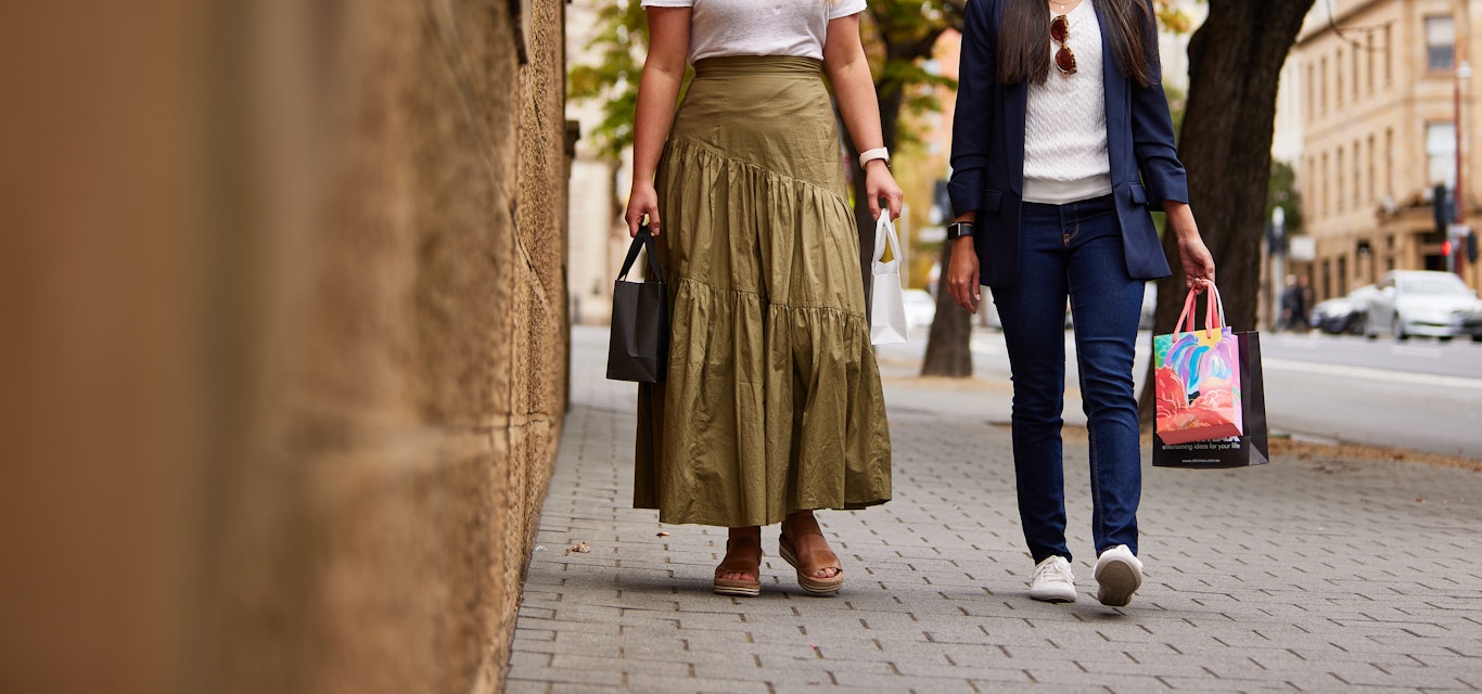 two women shopping