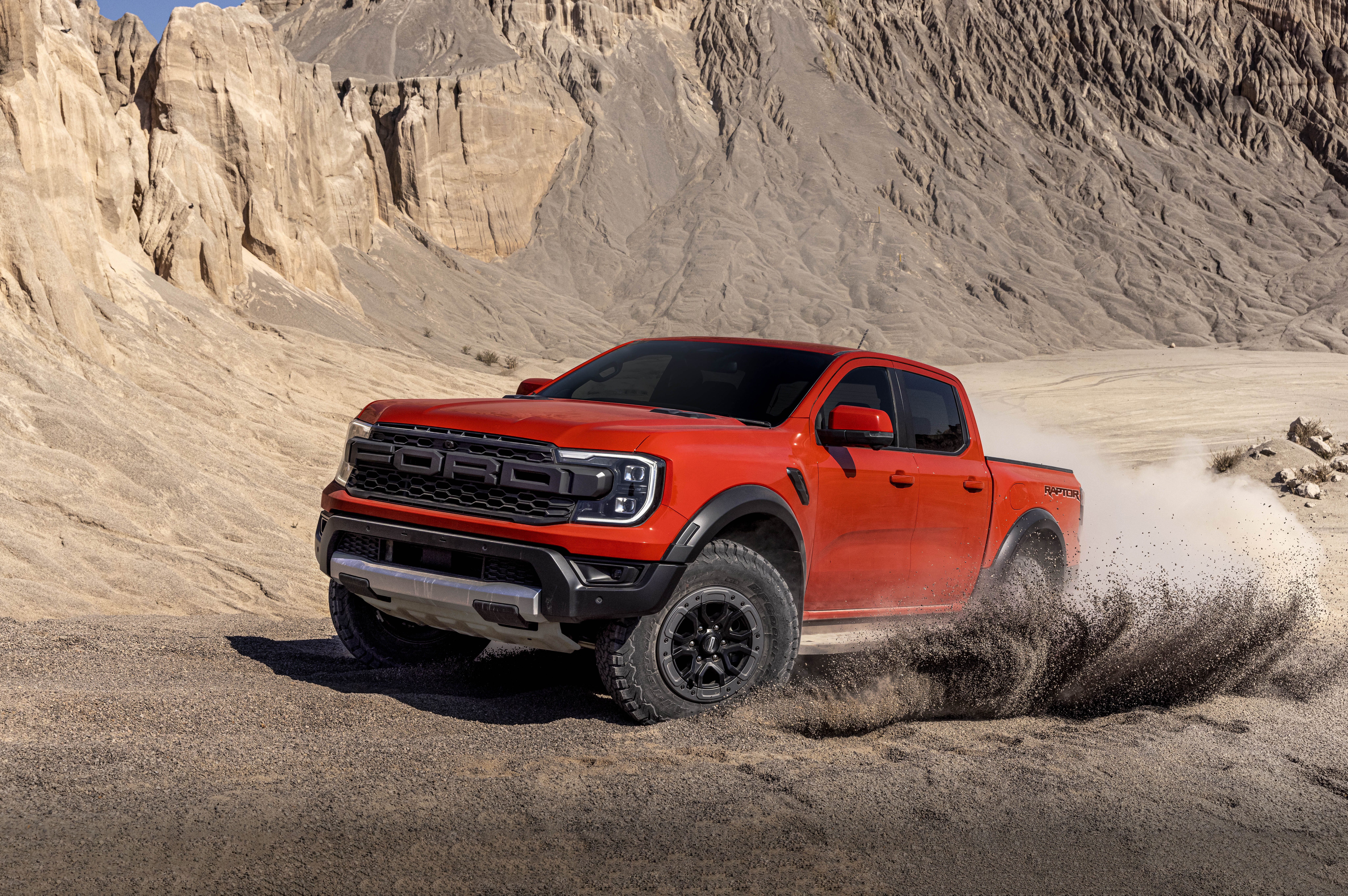 Ford Ranger Raptor on dirt