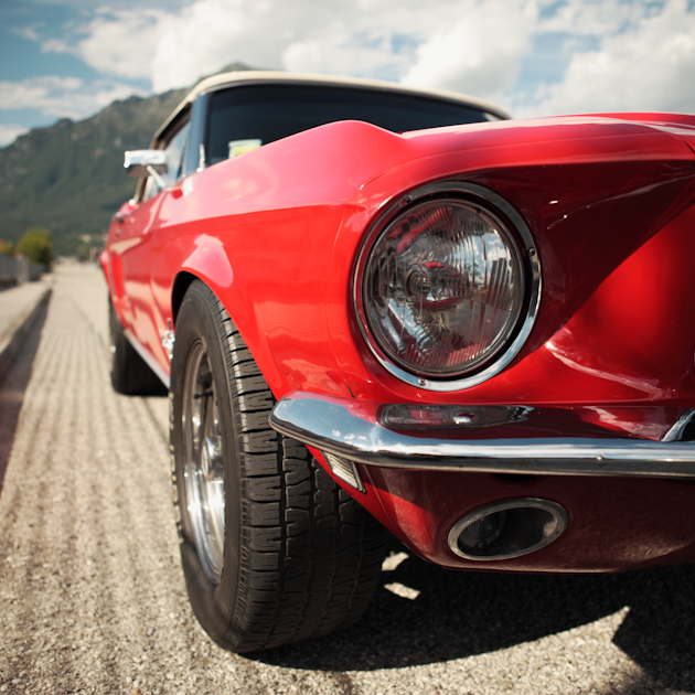 Red mustang