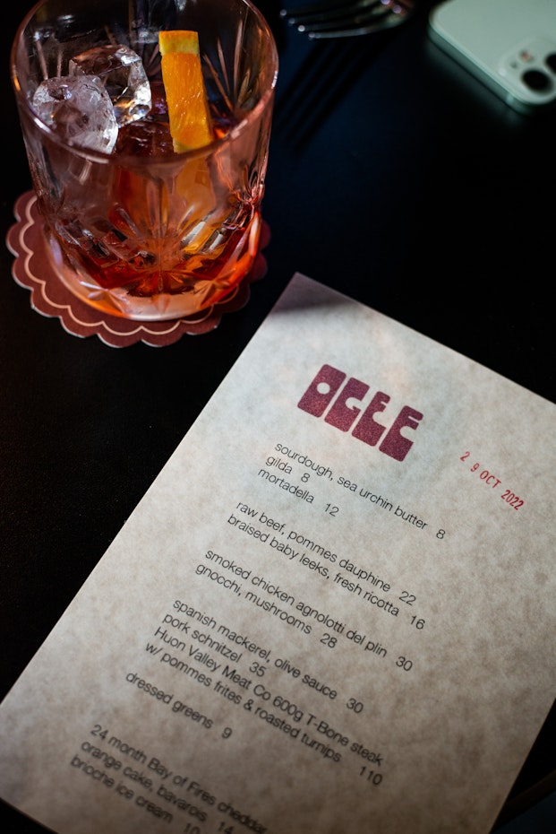 Ogee menu