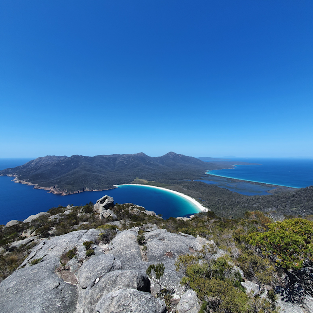 The view from the top of Mt Amos Tasmania