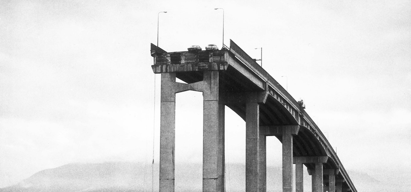 The collapse of the Tasman Bridge caused significant transport issues Tasman Bridge after collapse