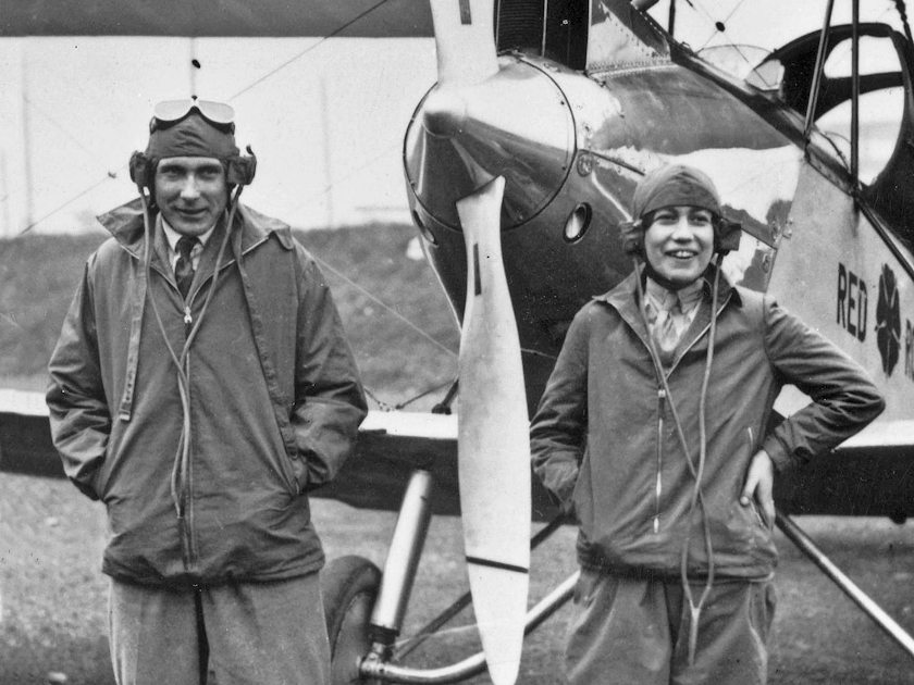 Aviators Bill Lancaster and Jessie Miller