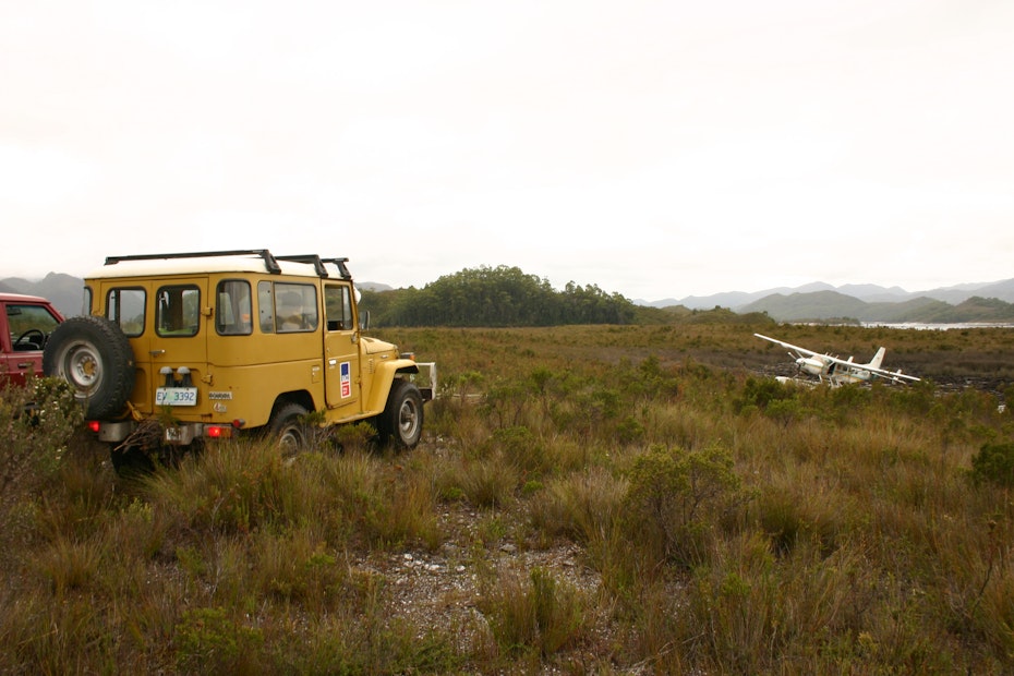 RACT service vehicle and seaplane