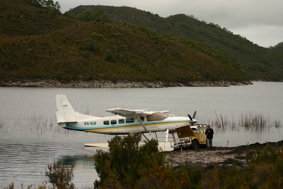 Seaplane on the water