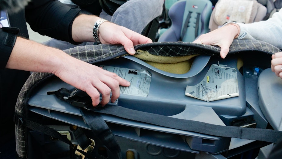 Unsafe car seat