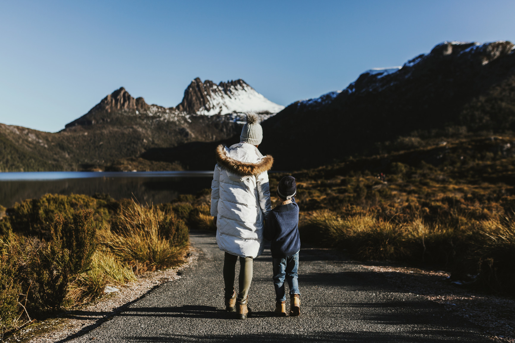 Mother and child at Cradle Mountain