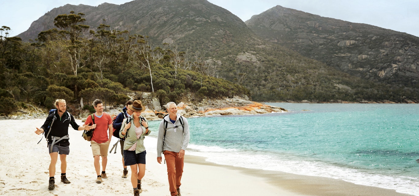 Walking in Freycinet National Park Walking in Freycinet National Park