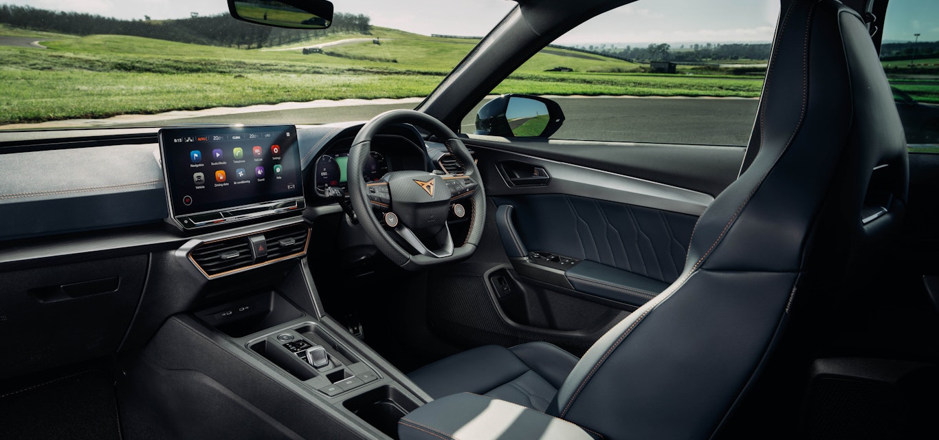 A dynamic yet comfortable place to sit Interior of Cupra Formentor