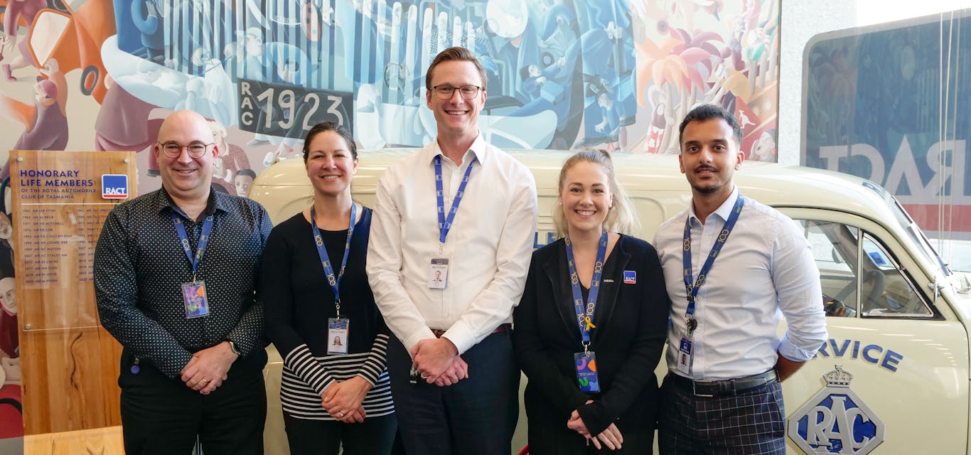 Staff in RACT foyer