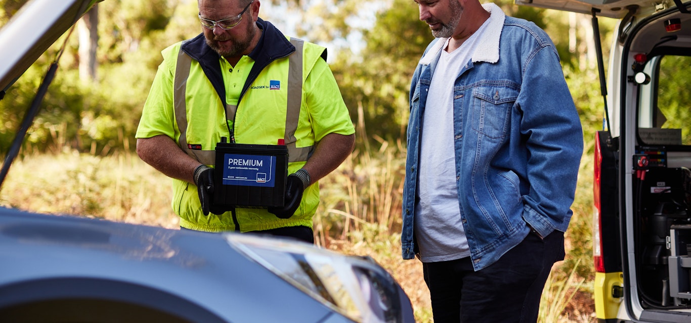 Roadsider assistance with broken car.