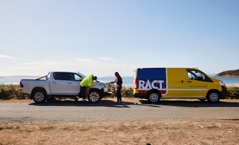 Roadside assistance for car broken down.