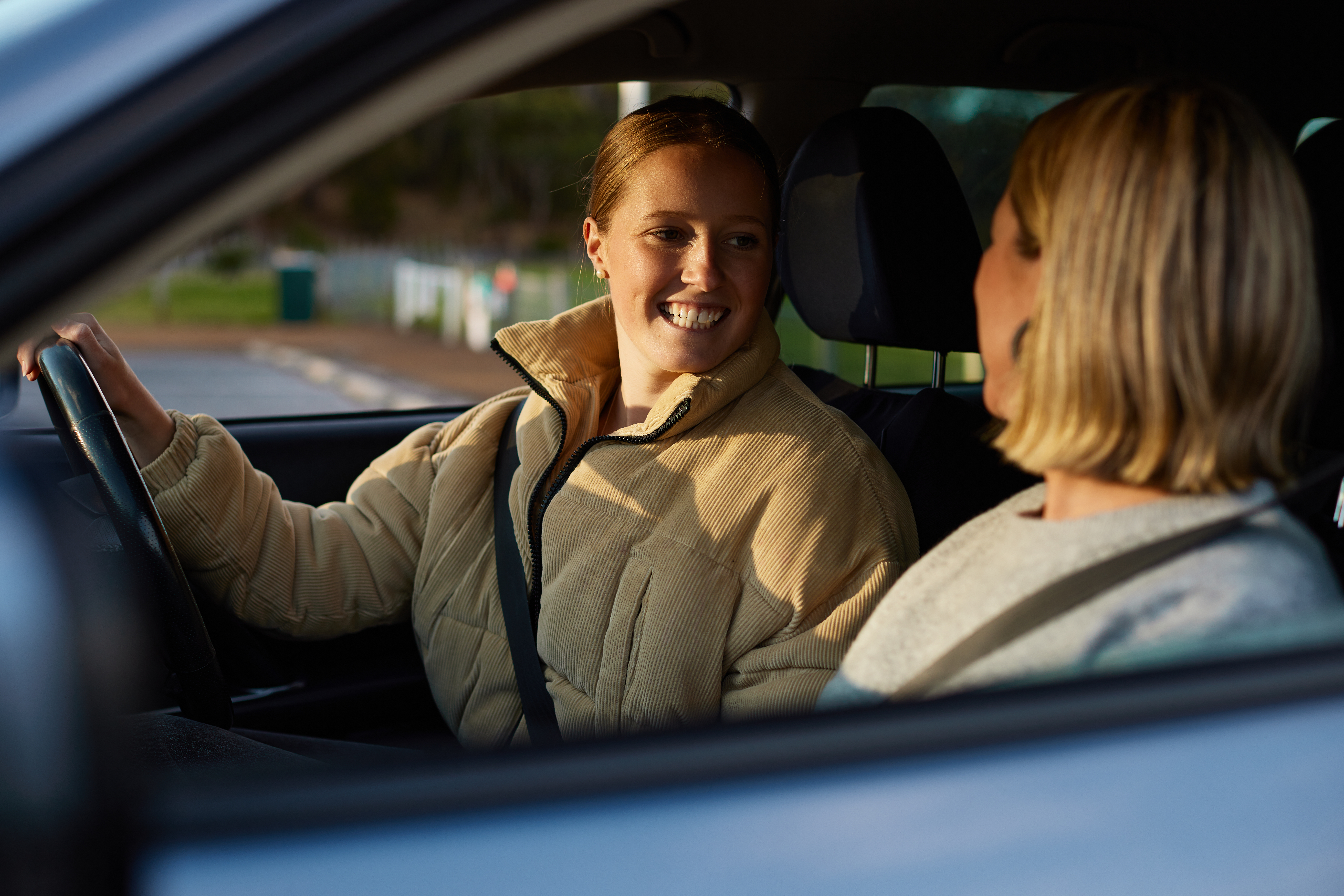 Learner driver with mum
