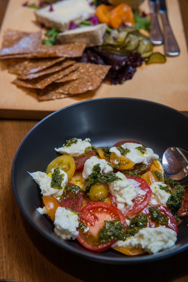 Tempting salads at Harvest & Light