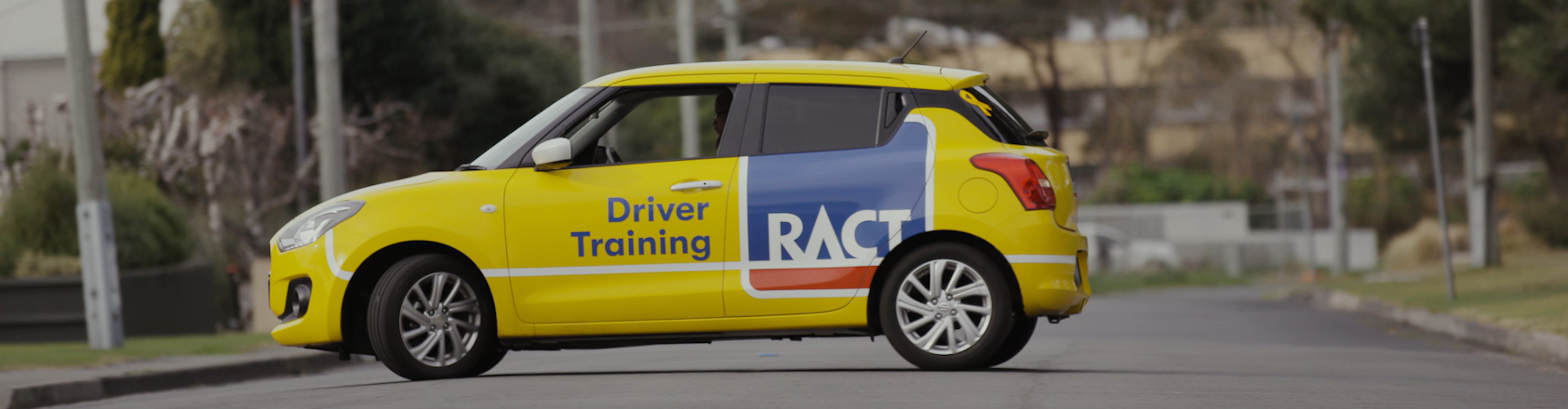 RACT Driver Training car turning around in residential street