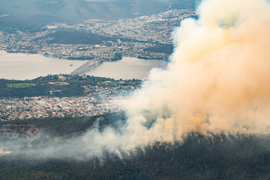 Backburning at Knocklofty reserve