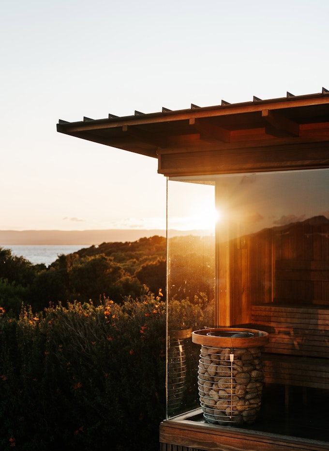 The sauna at Still at Freycinet