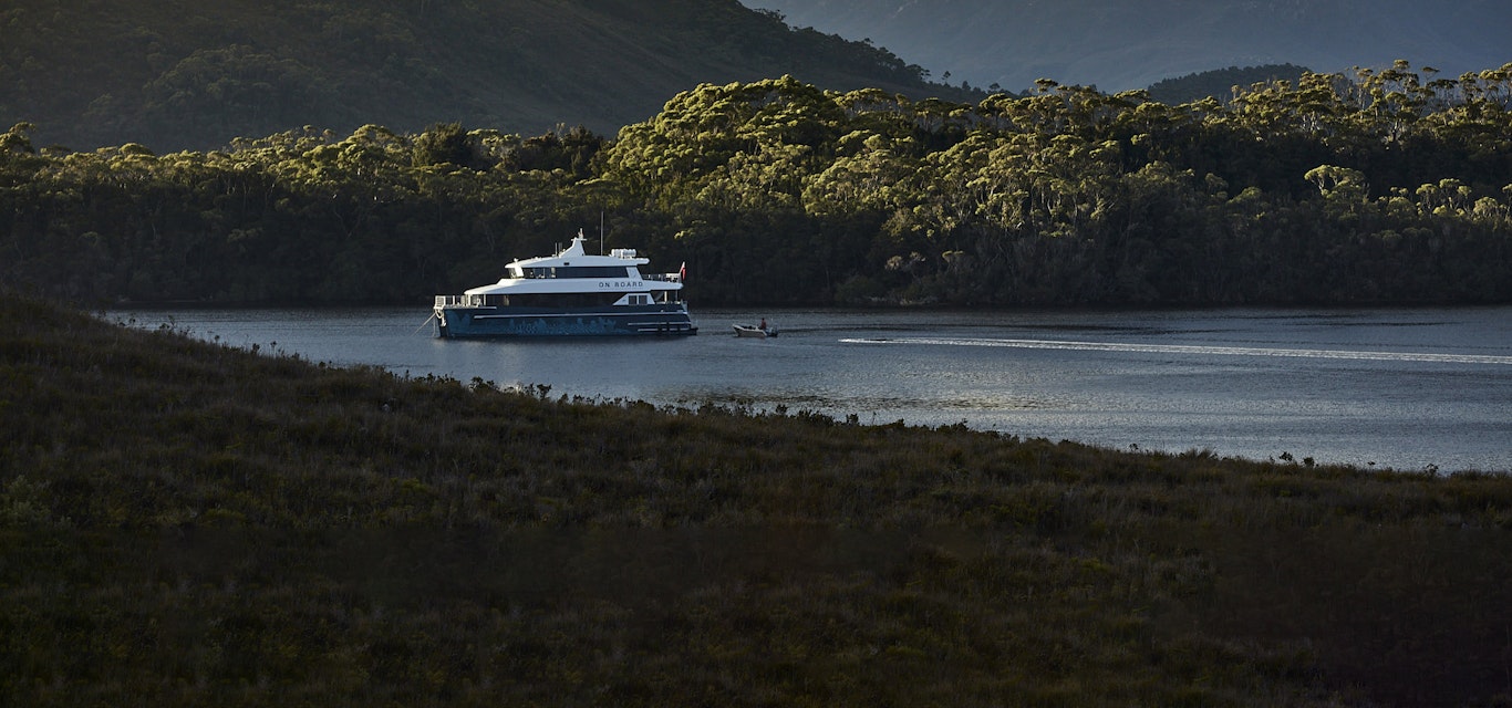 Expedition vessel Odalisque II in Bathurst Harbour