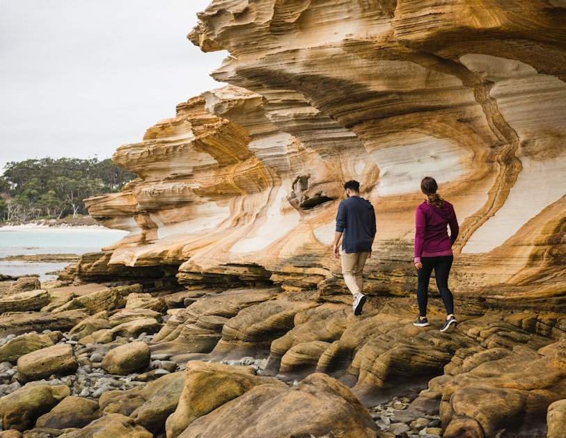 Maria Island’s painted cliffs