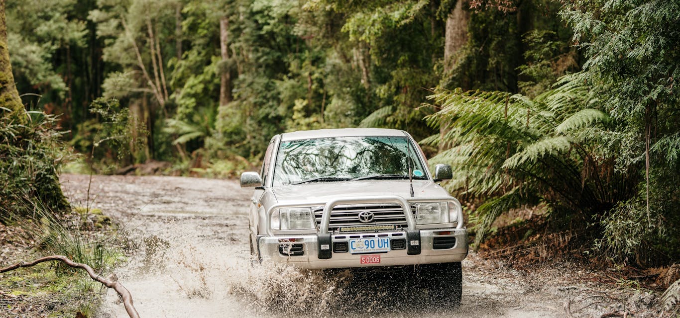 4WD in muddy Smithton 4WD in muddy Smithton