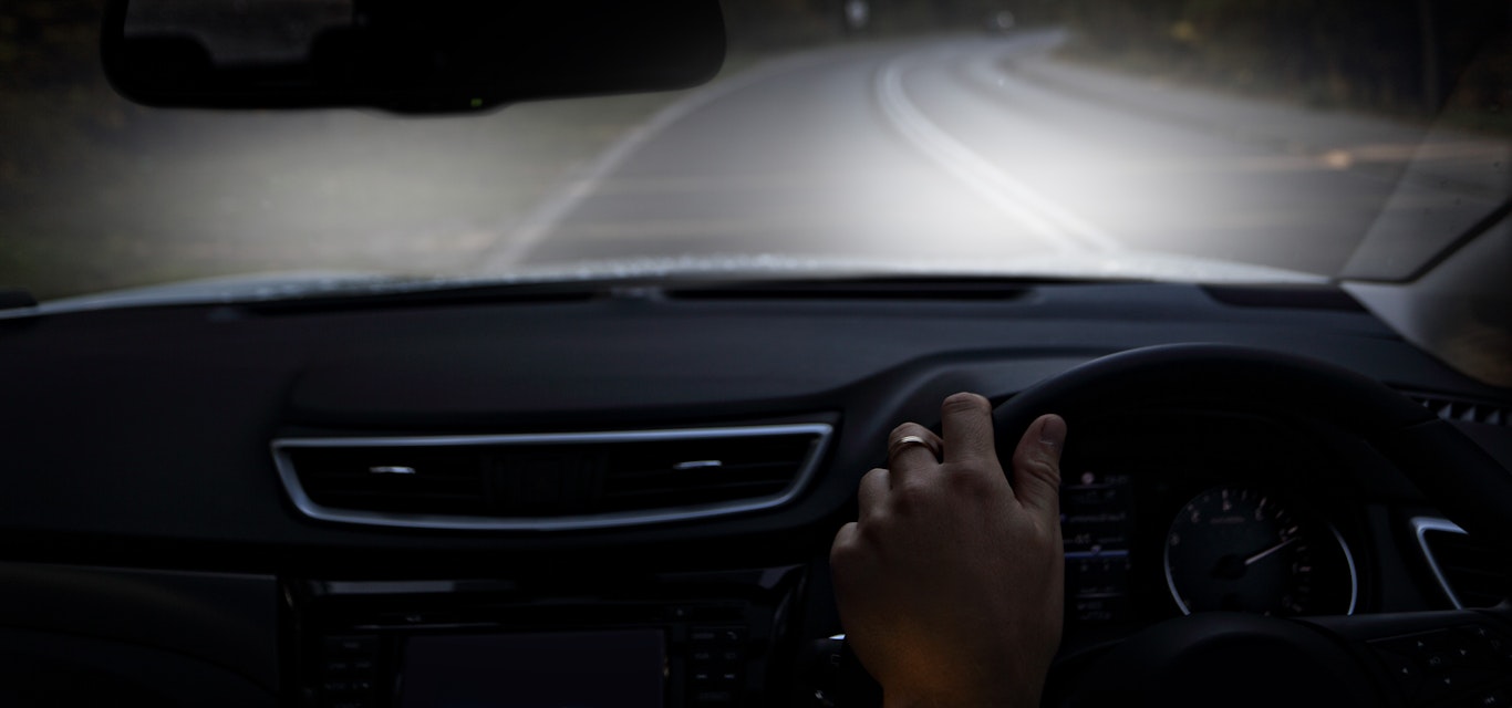 Driving at night time