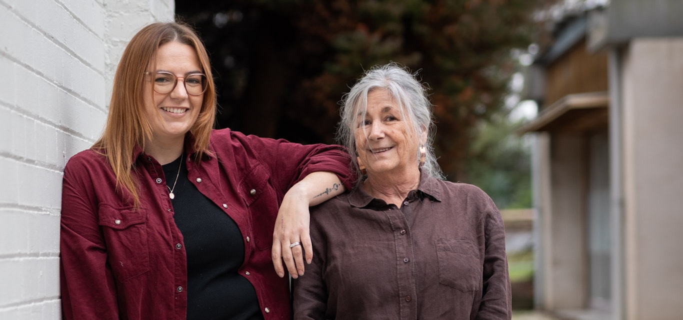 Mother-daughter artist duo Tegan Murray and Vicki West Mother-daughter artist duo Tegan Murray and Vicki West