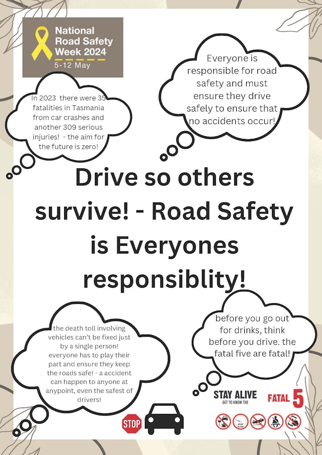 Harriet Mendham's road safety message