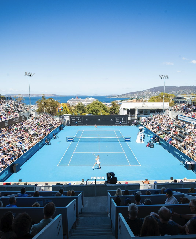 A fine day at the Hobart International