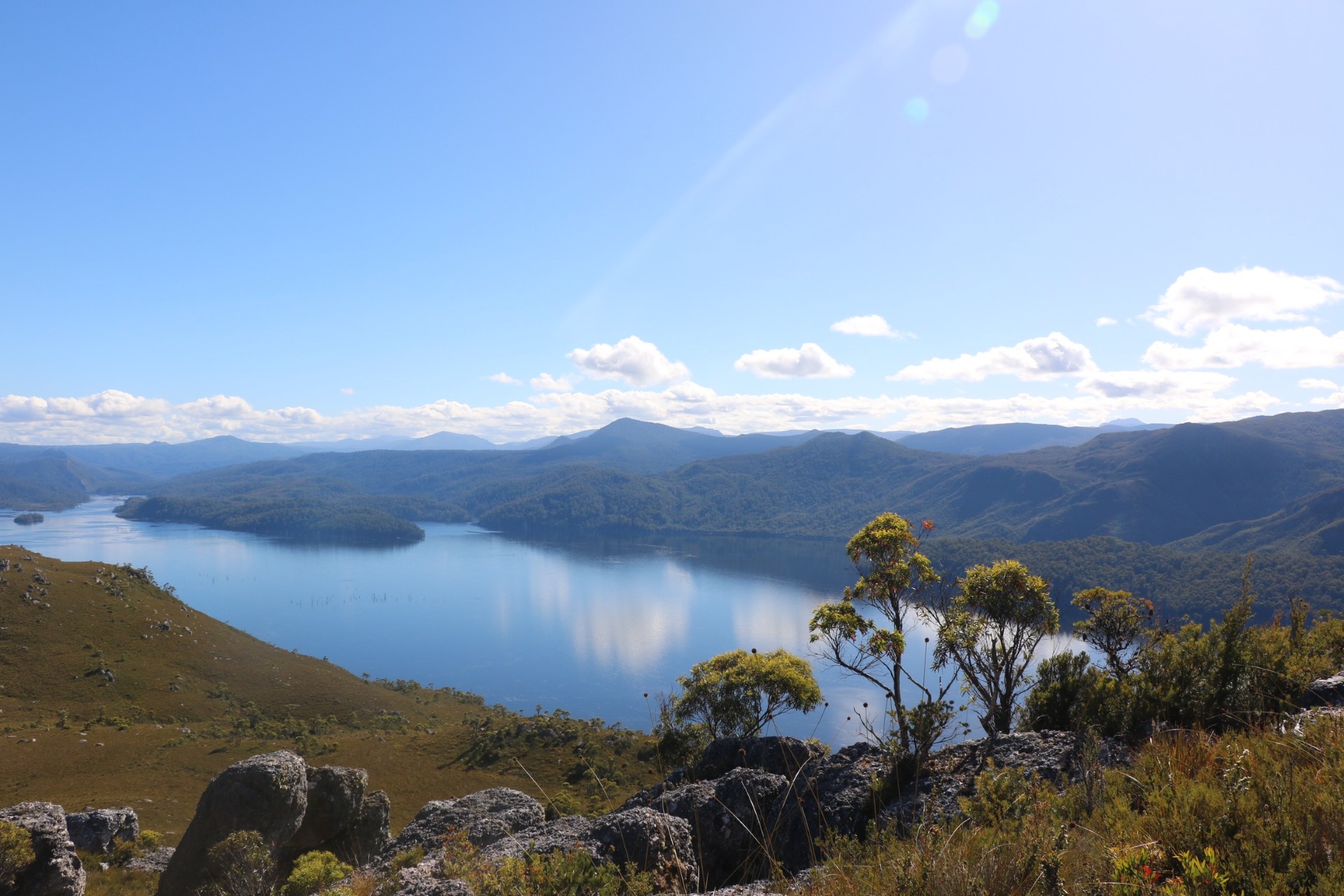 Alice Cerchez snapped Lake Herbert from the Mt Farrell walking track above Tullah