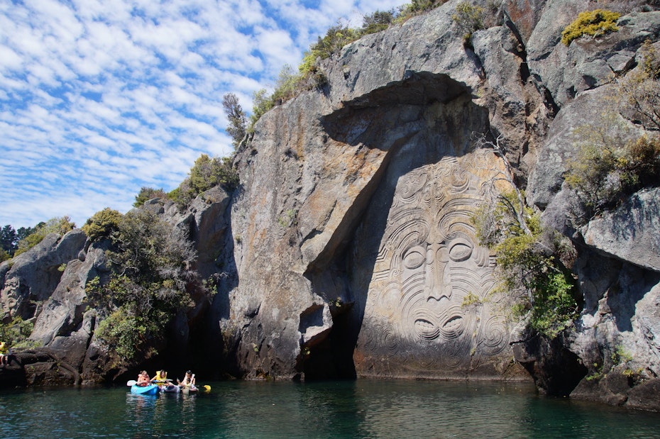 Ngātoroirangi Mine Bay Māori Rock Carvings, Lake Taupō