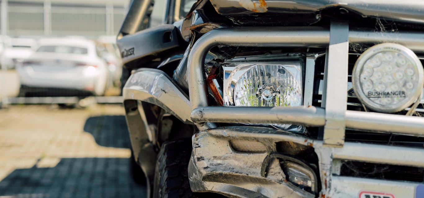 Damaged car