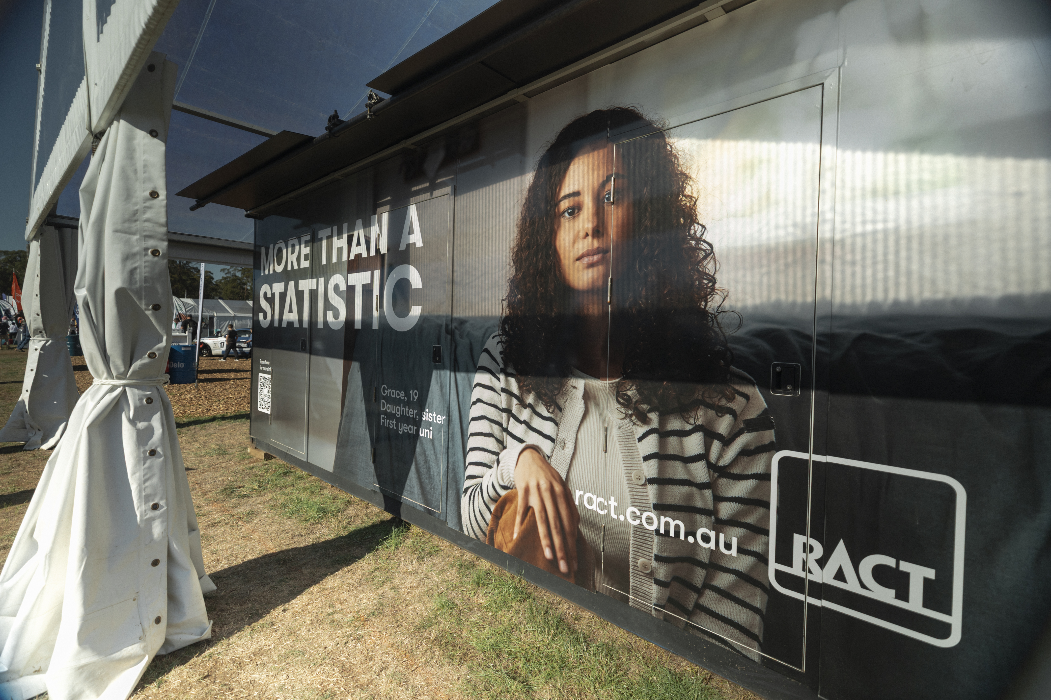 image of girl printed on box with text 'More Than a Statistic'