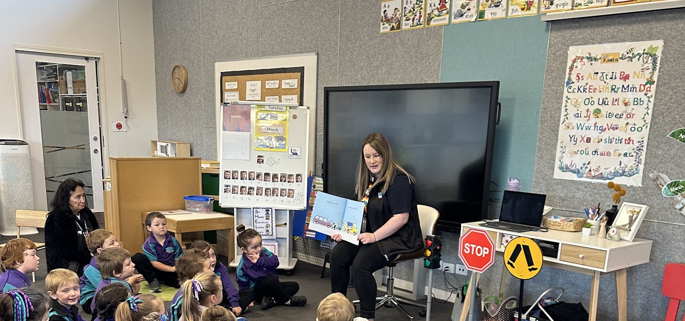 Presenting our Yippee program to a local primary school