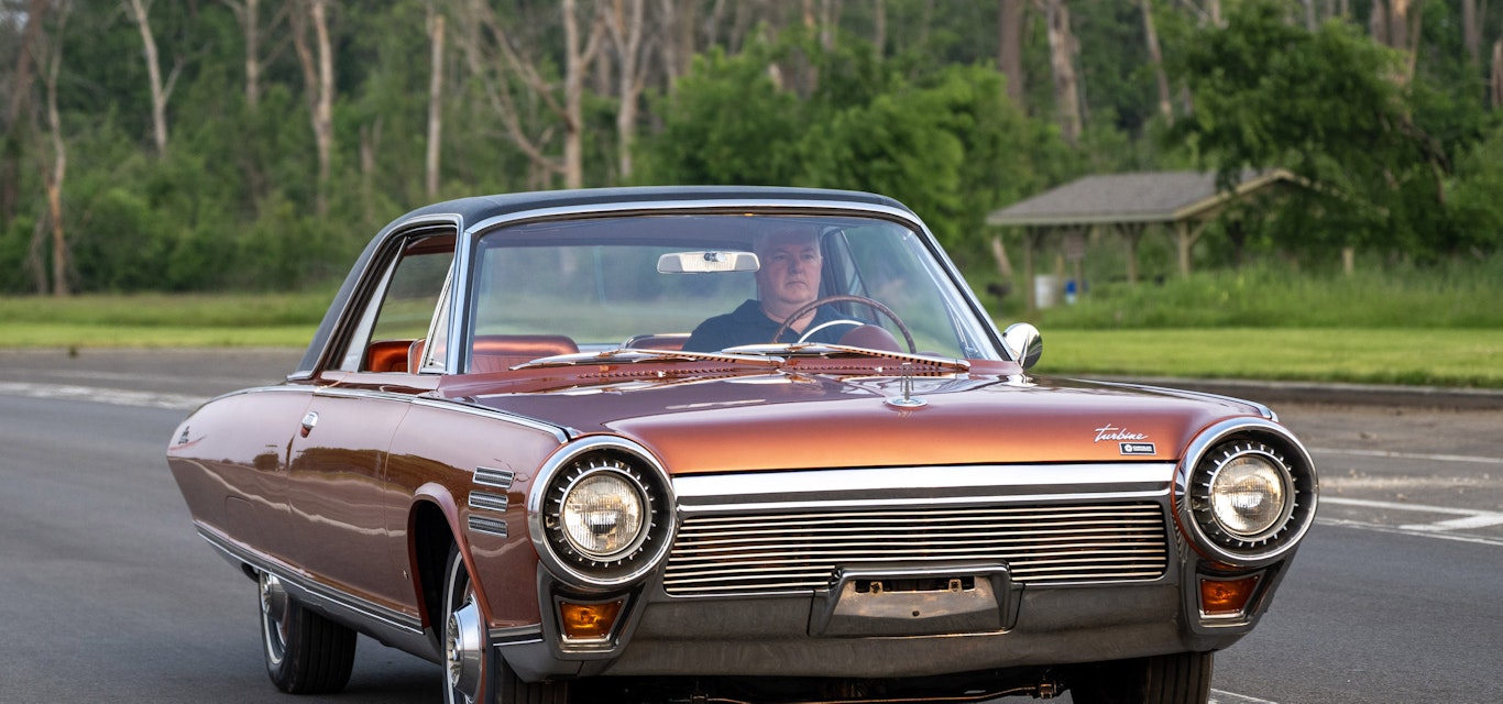 The 1963 Chrysler Turbine Car.