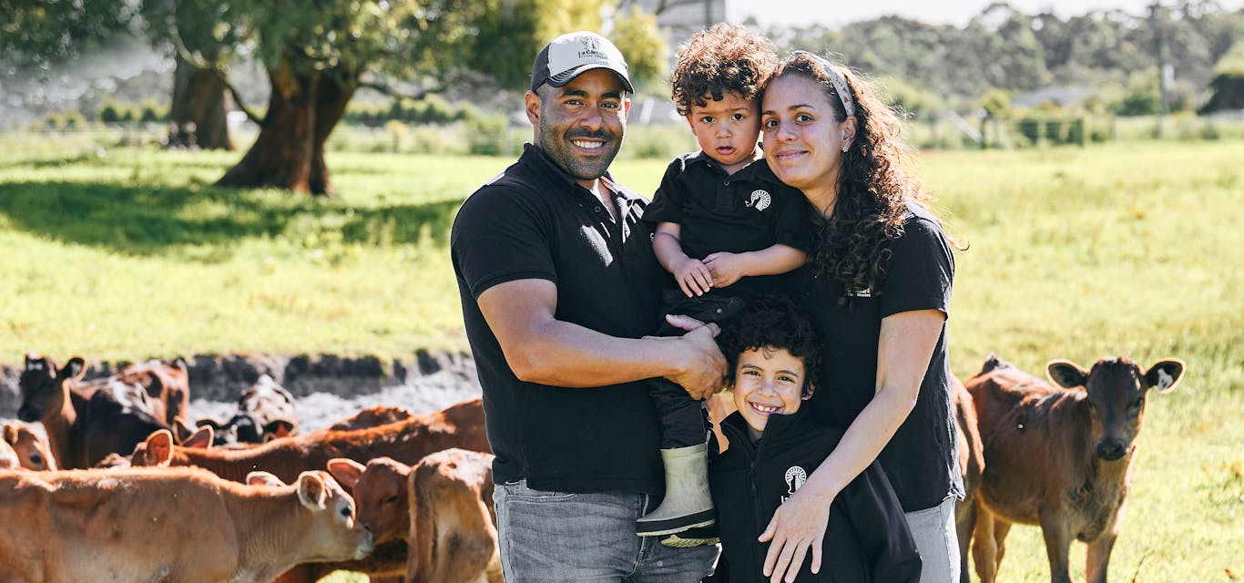 Genaro and Rosselyn Velasquez with their sons Gabriel and Diego.