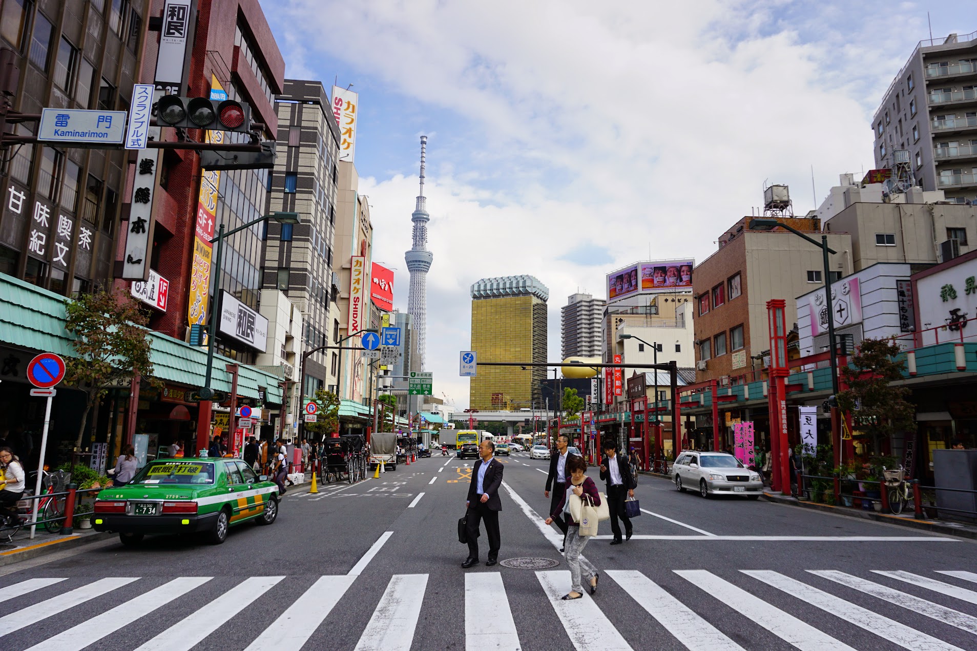 People walking the streets of Japan