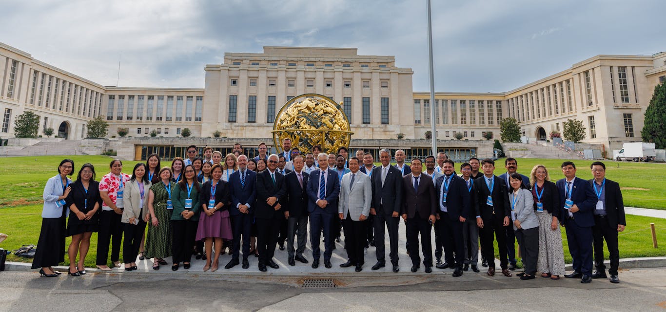Innovative approach to youth road safety secures international backing A group of people in front of building in Geneva