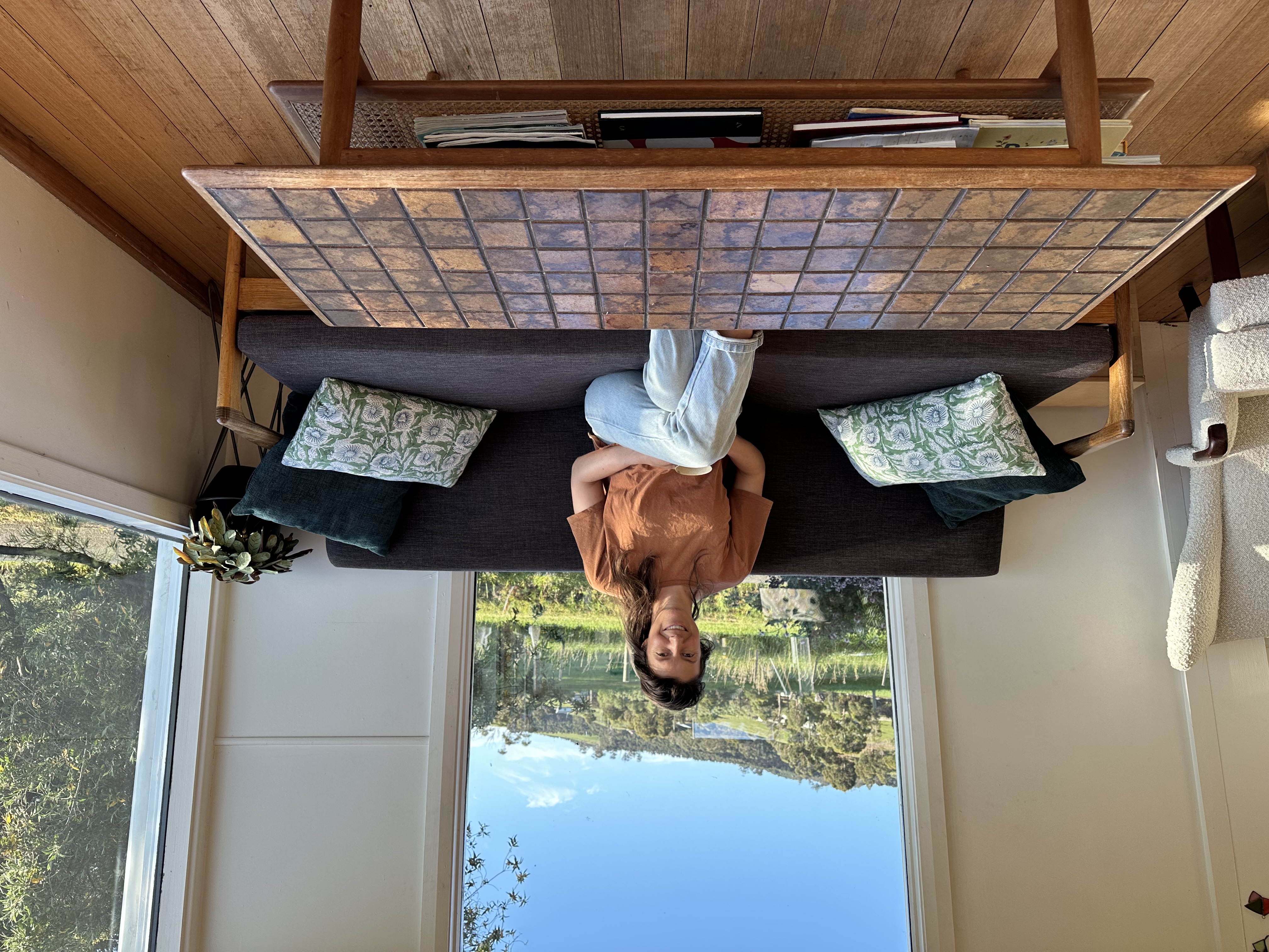 Jessamy Bath at home in Tasmania.